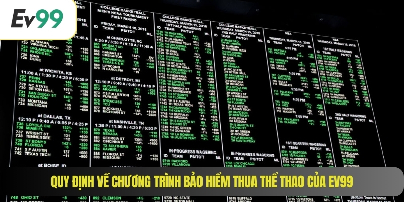 Quy định về chương trình bảo hiểm thua thể thao của EV99