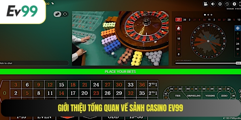 Giới thiệu tổng quan về sảnh Casino EV99